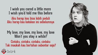 Hold Me While You Wait  Lewis Capaldi Lirik Lagu Terjemahan [upl. by Byrdie]