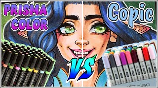 Copic Markers Vs Prismacolor Markers  Copic Vs Prismacolor  Marker Review [upl. by Mingche]