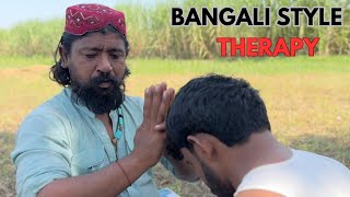 ASMR  ANTI STRESS MASSAGE BY BANGALI BABA  HEAD BACK AND NECK MASSAGE [upl. by Haldeman]