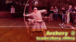 Archery at Tewkesbury Medieval Festival [upl. by Kcirded]