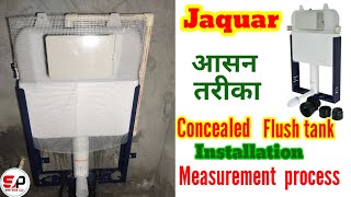 Jaquar Concealed flush tank half frame  Concealed flush tank installation  Toilet cistern [upl. by Steffy667]