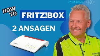 Fritz Box mit 2 eigenen Ansagen einrichten Neu 2024 [upl. by Clifford750]