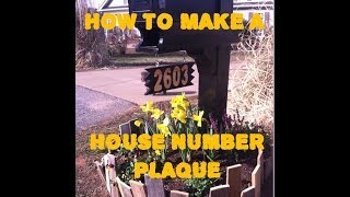 How to Carve a House Number Plaque [upl. by Warga]