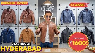 Leather Jacket in Hyderabad  Rs1600 😱🔥 Leather Accessories  Mushitube Lifestyle [upl. by Ayortal]