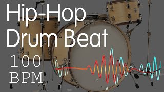 Hip Hop Drum Track  100 Bpm  High Quality [upl. by Noirret]