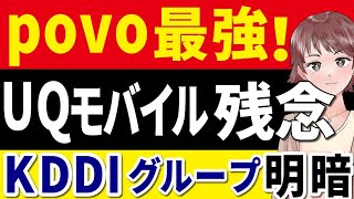 【UQモバイルがヤバい】実質値上げ【神】povoは10ギガ1000円のキャンペーン【KDDIグループ】 [upl. by Asirap]