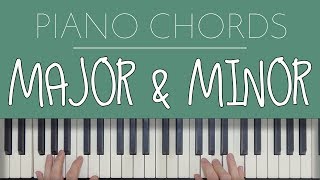 Piano Chords Major amp Minor [upl. by Annwahsal]