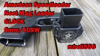 American Speedloader Nest Magazine Loader Glock 9MM 40 SampW [upl. by Nunci]