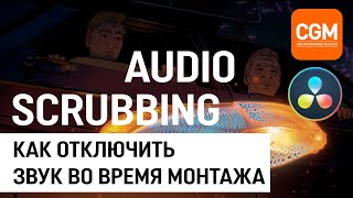 Audio Scrubbing  Как отключить звук во время монтажа в DaVinci Resolve [upl. by Algie68]