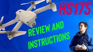 Holy Stone HS175 Review and Instructions Great GPS Foldable Drone with lots of Features For 140 [upl. by Adnohsak942]