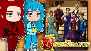 Descendants 4 The Rise Of Red React To Descendants  Gacha react [upl. by Dlarrej]