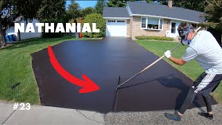 Professional Driveway Sealcoating 23 “Nathanielquot [upl. by Ayouqat]