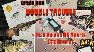 22Lr Rifle Challenge NoPro’s Fish On  Speed Run⏱️and All Sports Challenge 🏀 ⚽️ 🥎 🎱 🎾 50 yrds🎣 [upl. by Sama]