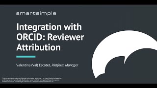 ORCID Reviewer Attribution Integration [upl. by Arotahs]