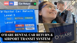 AVIS CAR RENTAL QUADCITIES TO OHARE CHICAGO AIRPORT RETURN AND TRANSIT SYSTEM FIRST EXPERIENCE [upl. by Navak937]