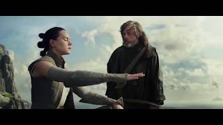 HD Star Wars VIII The Last Jedi  Luke Skywalker VS Kylo Ren  Lukes death Final Battle Scene [upl. by Odraner]