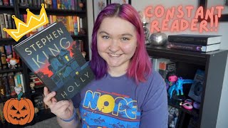 Holly by Stephen King  spoilerfree reading vlog and review [upl. by Areid816]