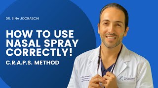 How to Use Nasal Spray  Nasal Spray Technique for Allergy and Sinus  Dr Joorabchi [upl. by Ulland]