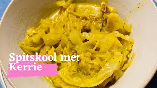 Spits kool met Kerrie en Kokosmelk  Cabbage Curry [upl. by Innaig476]