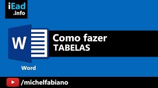 COMO INSERIR TABELA no Word  Como fazer tabelas no Word 2010 04 [upl. by Ajnin]