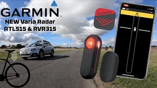 Garmin Varia Radar Review RTL515  RVR315  Varia Mobile App [upl. by Moe]