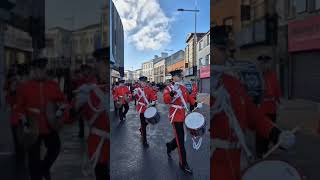 Lisburn Remembrance Sunday 2024 marchingband poppy [upl. by Anilahs]