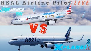 Xplane12 VS MSFS 2024  Flight Model Challenge  REAL PILOT fenix vs toliss  msfs2024 xplane12 [upl. by Candie914]