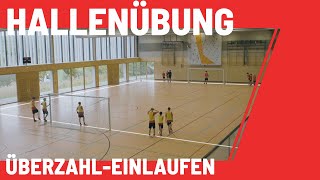 Konter amp schnelles Umschalten trainieren  ÜberzahlEinlaufen Hallenfußball  HallentrainingÜbung [upl. by Chapen979]