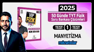 TYT Fizik Soru Bankası Çözümleri Test 1  Manyetizma [upl. by Luebke526]