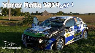 Ypres Rally 2024  DAY 1  Fast ACTION  Huge CRASH  Pure SOUND [upl. by Nerw268]