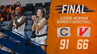 CarsonNewman Womens Basketball 202324 Rewind CN 91 UVA Wise 66 Full Broadcast Replay 11824 [upl. by Nylasor]