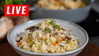 LIVE Recette Risotto champignons facile inratable [upl. by Esikram285]