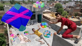 Kite Flying amp Balloon Fight Village Challenge [upl. by Ihcehcu]