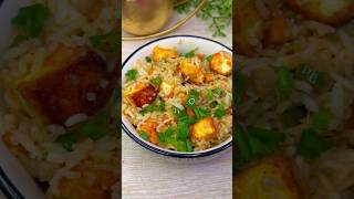 Paneer Fried Rice 😋fried rice recipe shorts recipe foodzoid [upl. by Ellerihs]