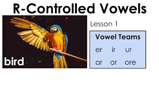 R Controlled Vowels  er ir ur  Lesson 1 [upl. by Orabel]