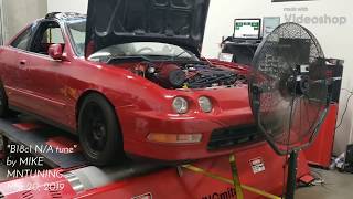 Integra GSR b18c1 all motor dyno 211whp 134trq [upl. by Artied]