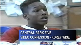 CENTRAL PARK FIVE KOREY WISE FULL VIDEO CONFESSION [upl. by Acirretahs]