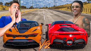 MCLAREN 720S vs FERRARI SF90  RENATO GARCIA vs BUZEIRA [upl. by Obie]