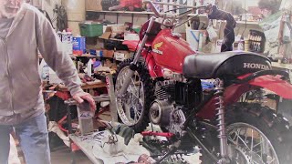 Honda Elsinore MR50 Restoration Assembly  Part 3 [upl. by Ahsikym]