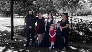 Congratulations Zack amp Sam wedding weddingdress halloweenwedding blackweddingdressblackweddings [upl. by Zach781]