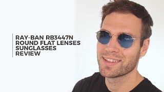 Ray Ban RB3447N Round flat lenses Sunglasses Review  SmartBuyGlasses [upl. by Hueston728]