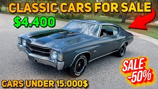 20 Flawless Classic Cars Under 15000 Available on Craigslist Marketplace Perfect Cars [upl. by Anoyet]