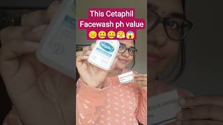 How is the Ph🤐😑value ofthis Cetaphil Facewash😱shorts skincare beauty trending cetaphil phtest [upl. by Elleina]