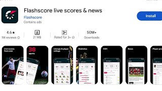 How To Install Flashscore Live Scores amp News Apps  How To Download Flashscore Live Scores amp News [upl. by Lamiv]