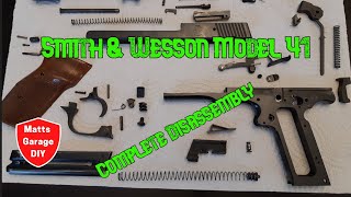 Smith amp Wesson Model 41 Complete disassembly [upl. by Iv]