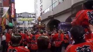 平成２７年 荻窪 白山神社 女神輿 白山通りを渡御 ２０１５．９．７ Ogikubo Hakusan Shrine Mikoshi [upl. by Brandtr]