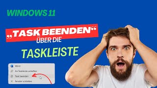 Beende Apps mit EINEM Klick Task beenden über die Taskleiste bei Windows 11 WindowsPower [upl. by Eyllek]