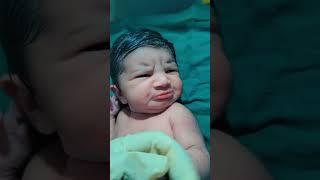 Angry baby newbornbabychildbirthangrybirds viralvideo youtubeshorts [upl. by Eessac]