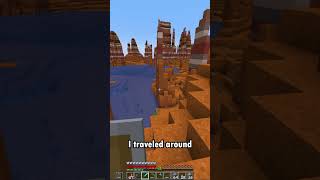 Minecraft Single Biome Challenge Series  Eroded Badlands IV shorts [upl. by Medorra]