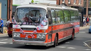 Morpeth Fair Shuttle Preserved Weardale BUP736L Leyland Leopard [upl. by Lleroj]